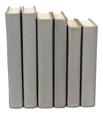 Shagreen Books, Set Of 12, Storm Grey