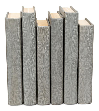 Shagreen Books, Set Of 12, Storm Grey