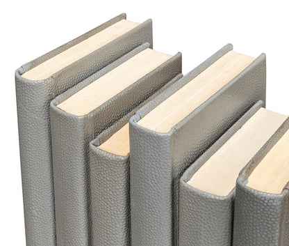 Shagreen Books, Set Of 12, Storm Grey