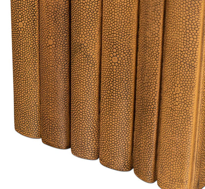 Shagreen Books, Set Of 12, Tawny Brown
