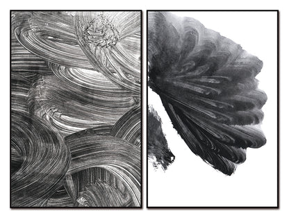 Paco Canvas Wall Art -  2-Piece - 40" X 60" (Each) - Black Ps Frame
