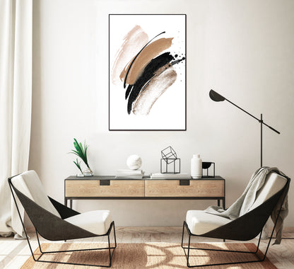 Paloma Canvas Wall Art -  48"X32" - Black Ps Frame