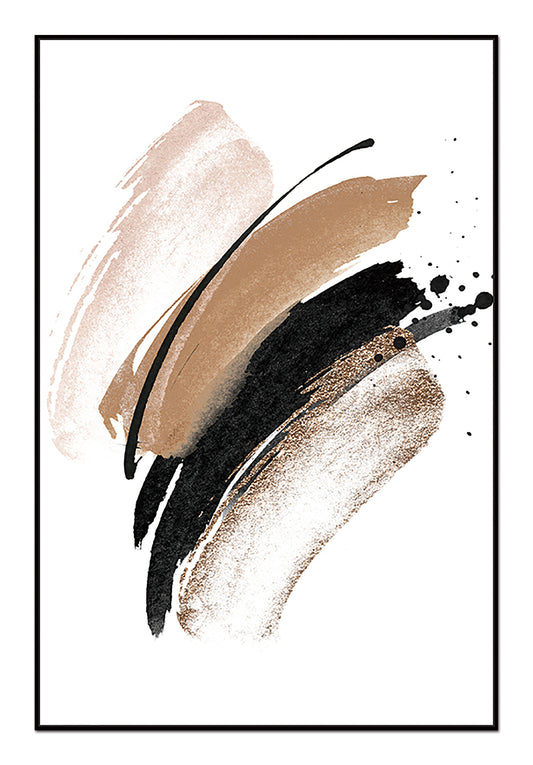 Paloma Canvas Wall Art -  48"X32" - Black Ps Frame