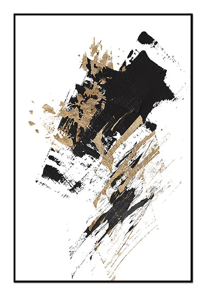 Nina Canvas Wall Art -  48"X32" - Black Ps Frame