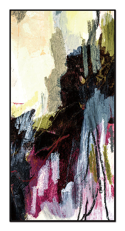Lola Canvas Wall Art -  48"X24" - Black Ps Frame