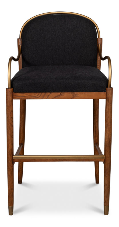 Auden Bar Stool, Black
