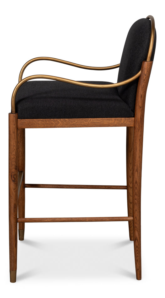Auden Bar Stool, Black
