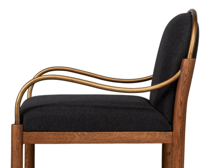 Auden Bar Stool, Black