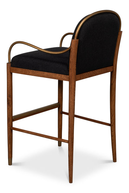 Auden Bar Stool, Black