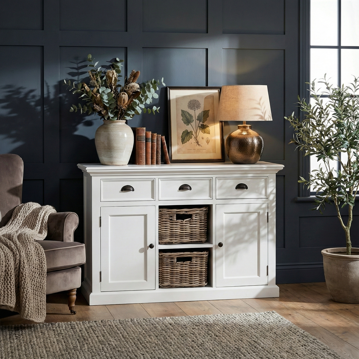 Halifax Buffet With 2 Baskets