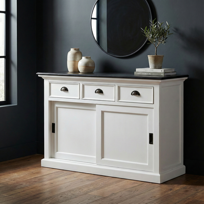 Halifax Contrast Buffet With Sliding Doors