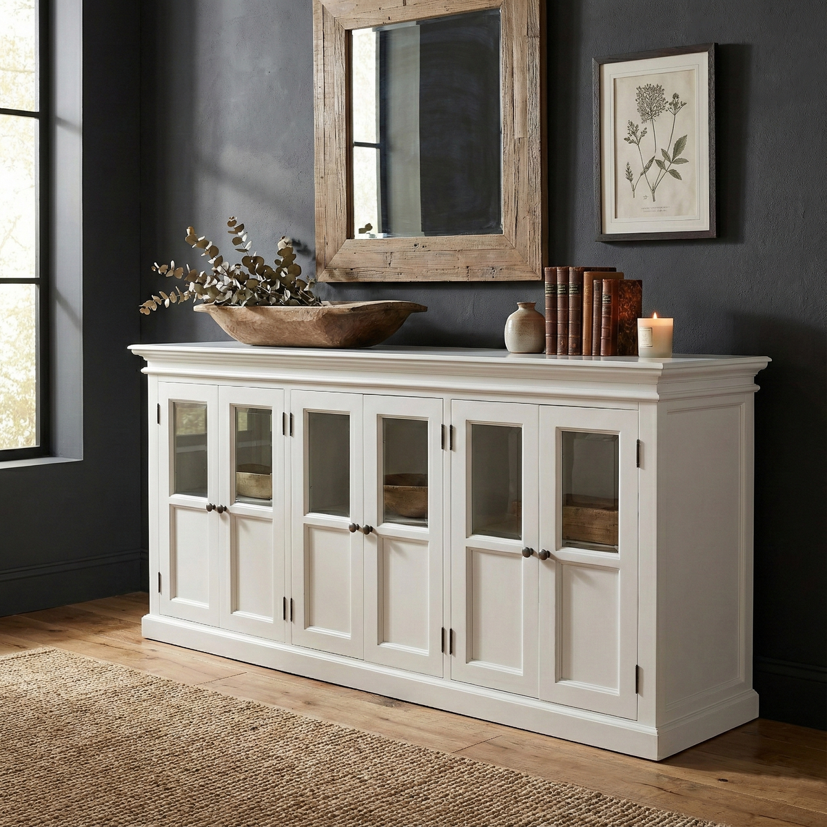 Halifax Buffet With 6 Glass Doors