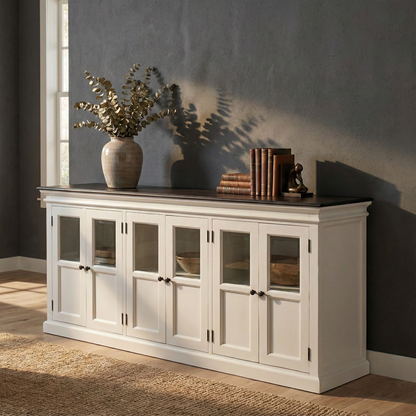 Halifax Contrast Buffet With 6 Glass Doors