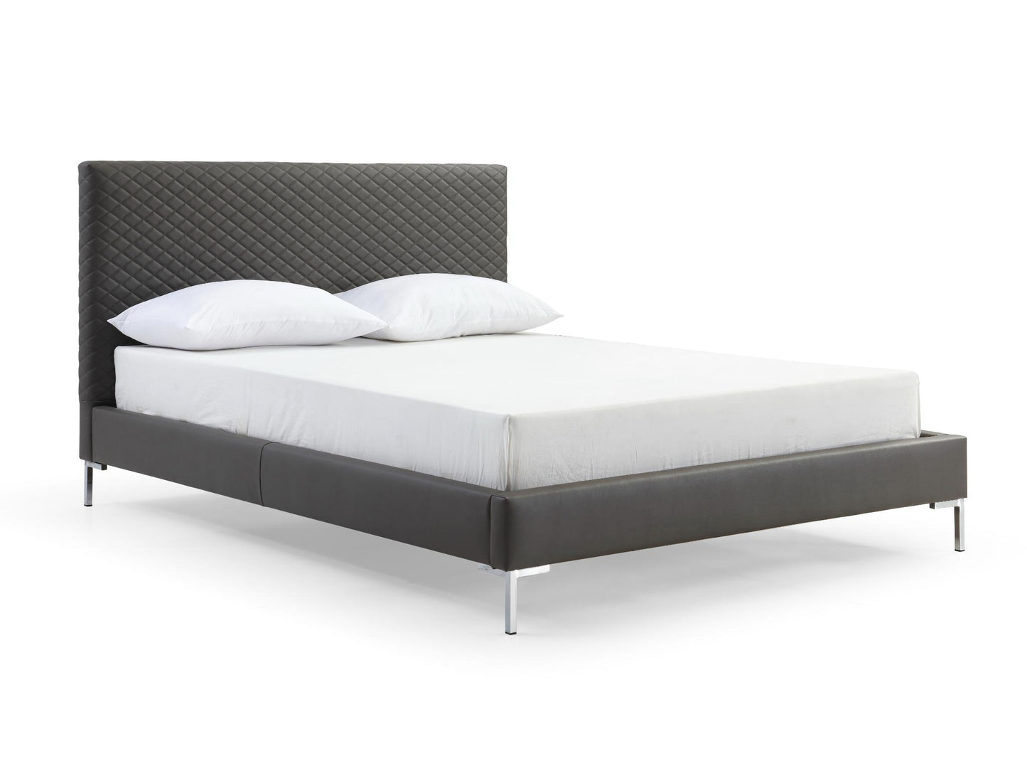 Liz Queen Bed - Dark Grey
