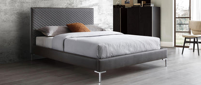 Liz Queen Bed - Dark Grey