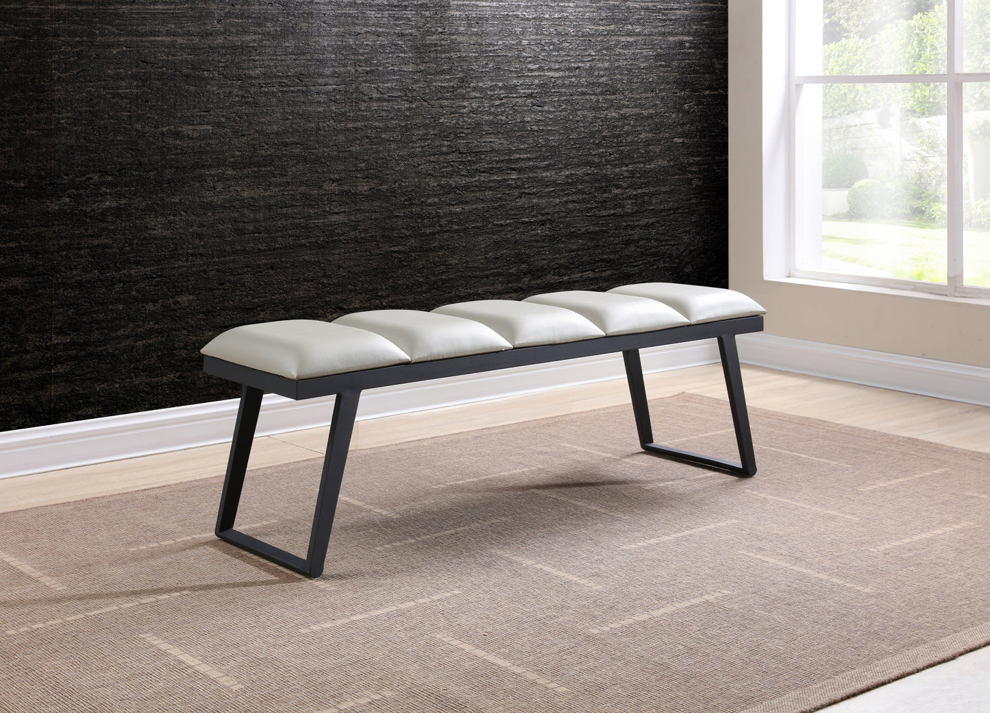 Ethan Bench - Light Grey
