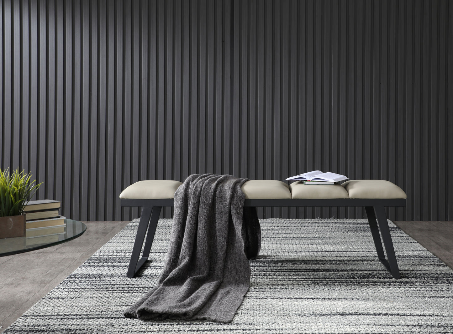 Ethan Bench - Light Grey