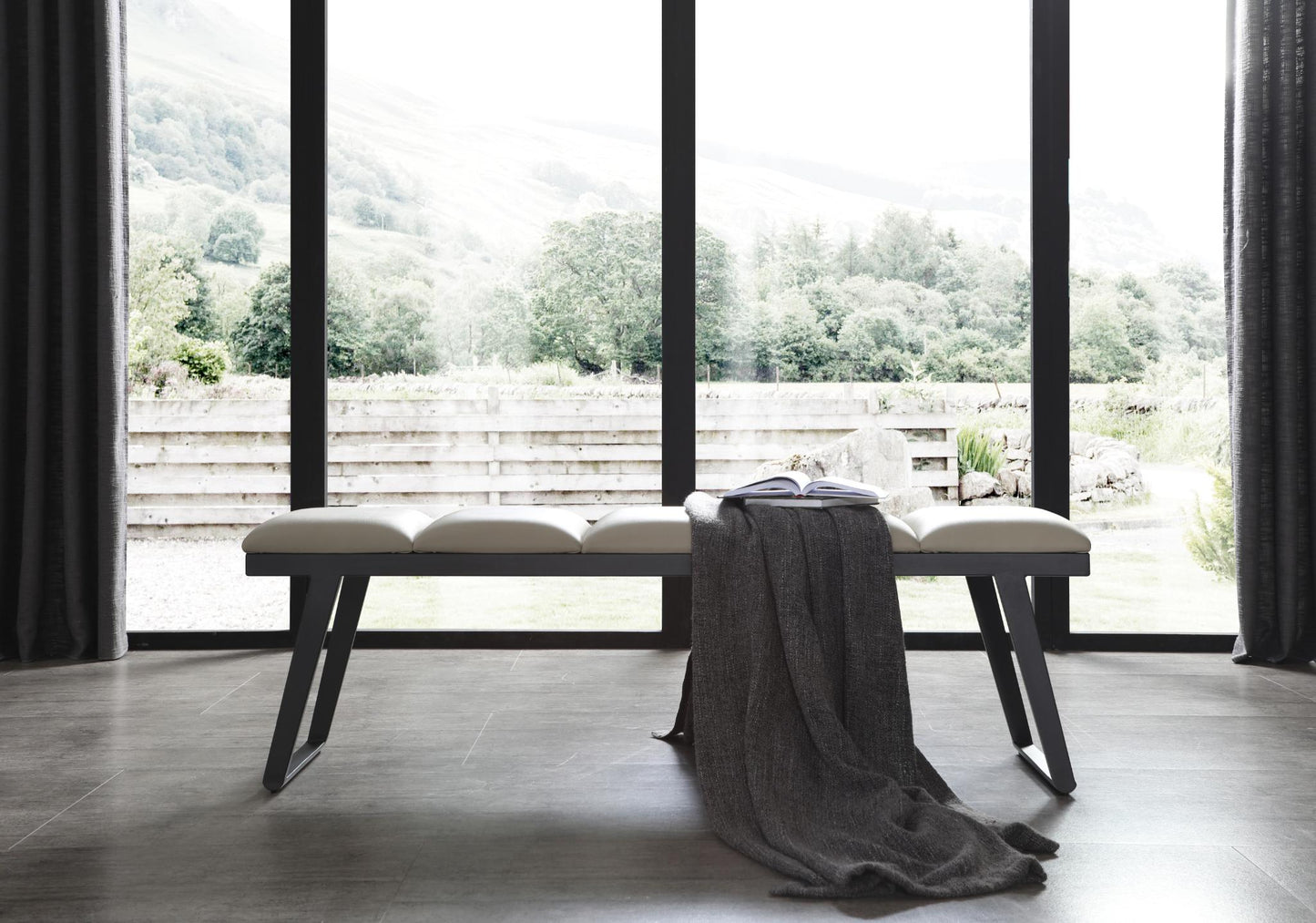 Ethan Bench - Light Grey