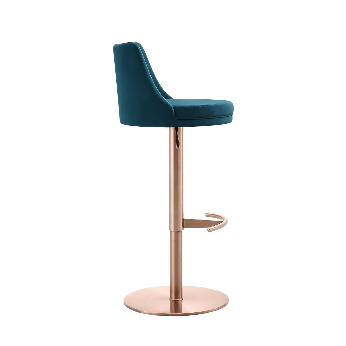 Carter Barstool - Rose Gold/Blue