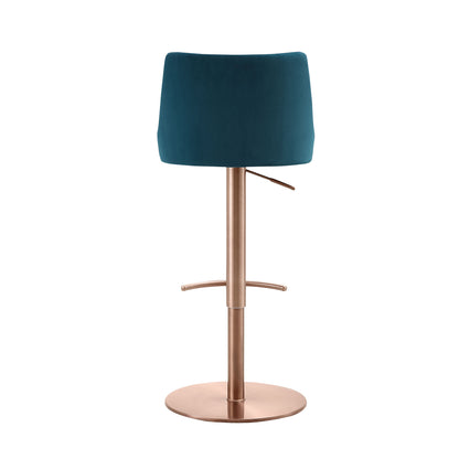 Carter Barstool - Rose Gold/Blue