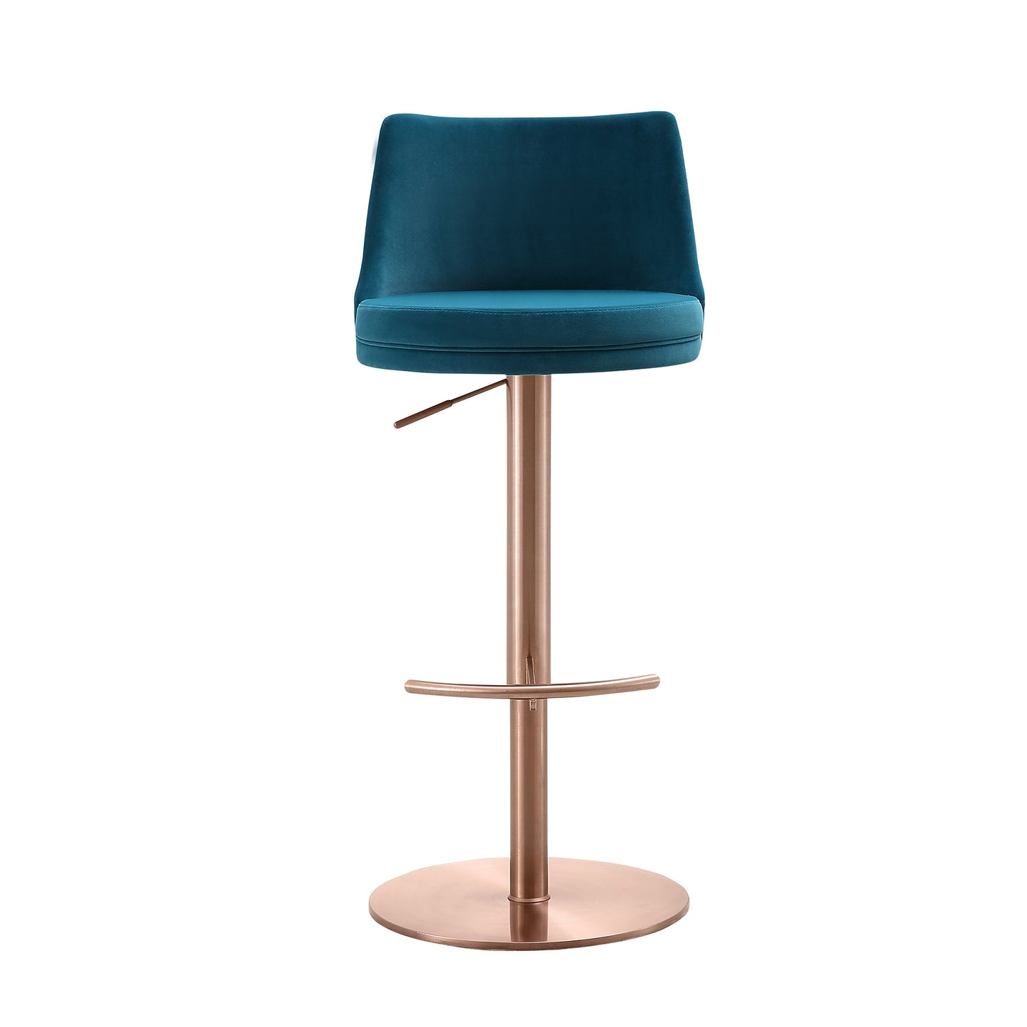 Carter Barstool - Rose Gold/Blue