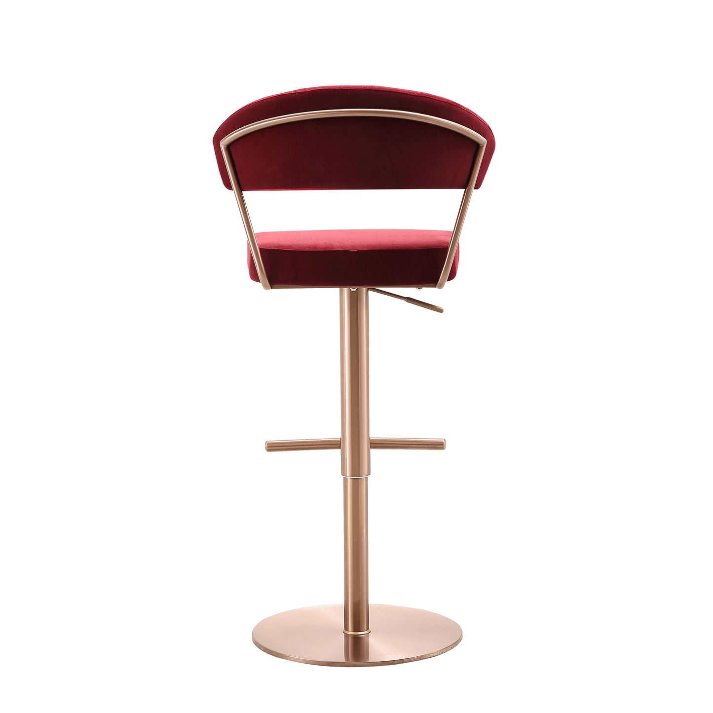 Nova Barstool - Rose Gold/Red