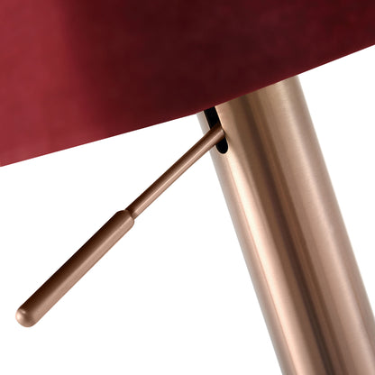 Nova Barstool - Rose Gold/Red
