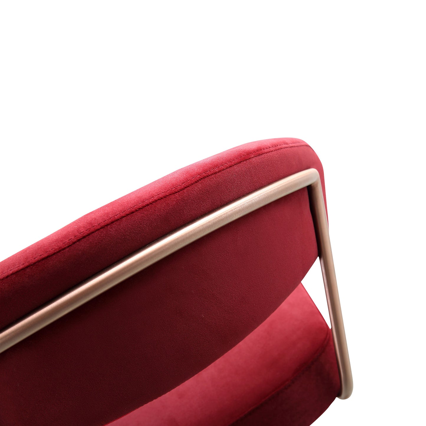 Nova Barstool - Rose Gold/Red