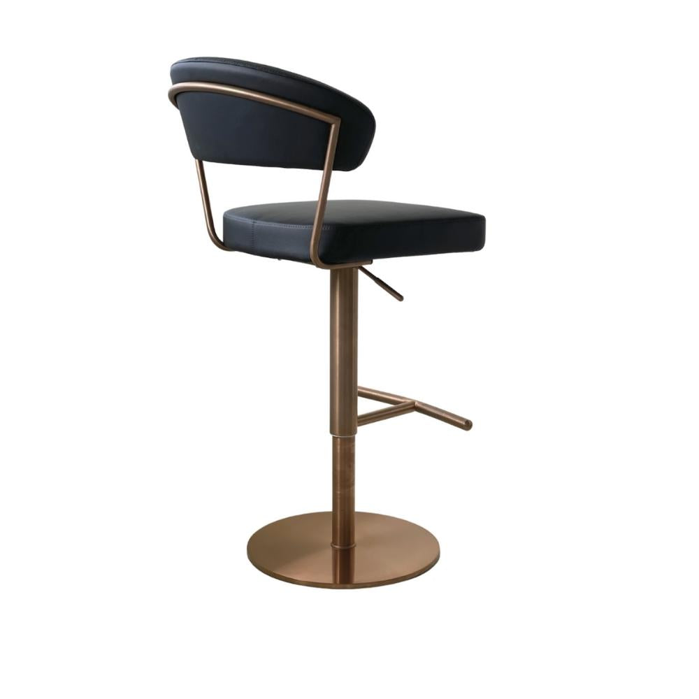 Nova Barstool - Rose Gold/Black