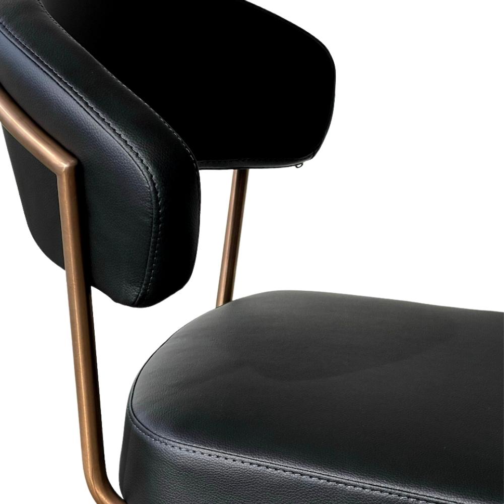 Nova Barstool - Rose Gold/Black