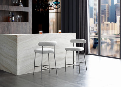 Ella Counter Stool - Light Grey