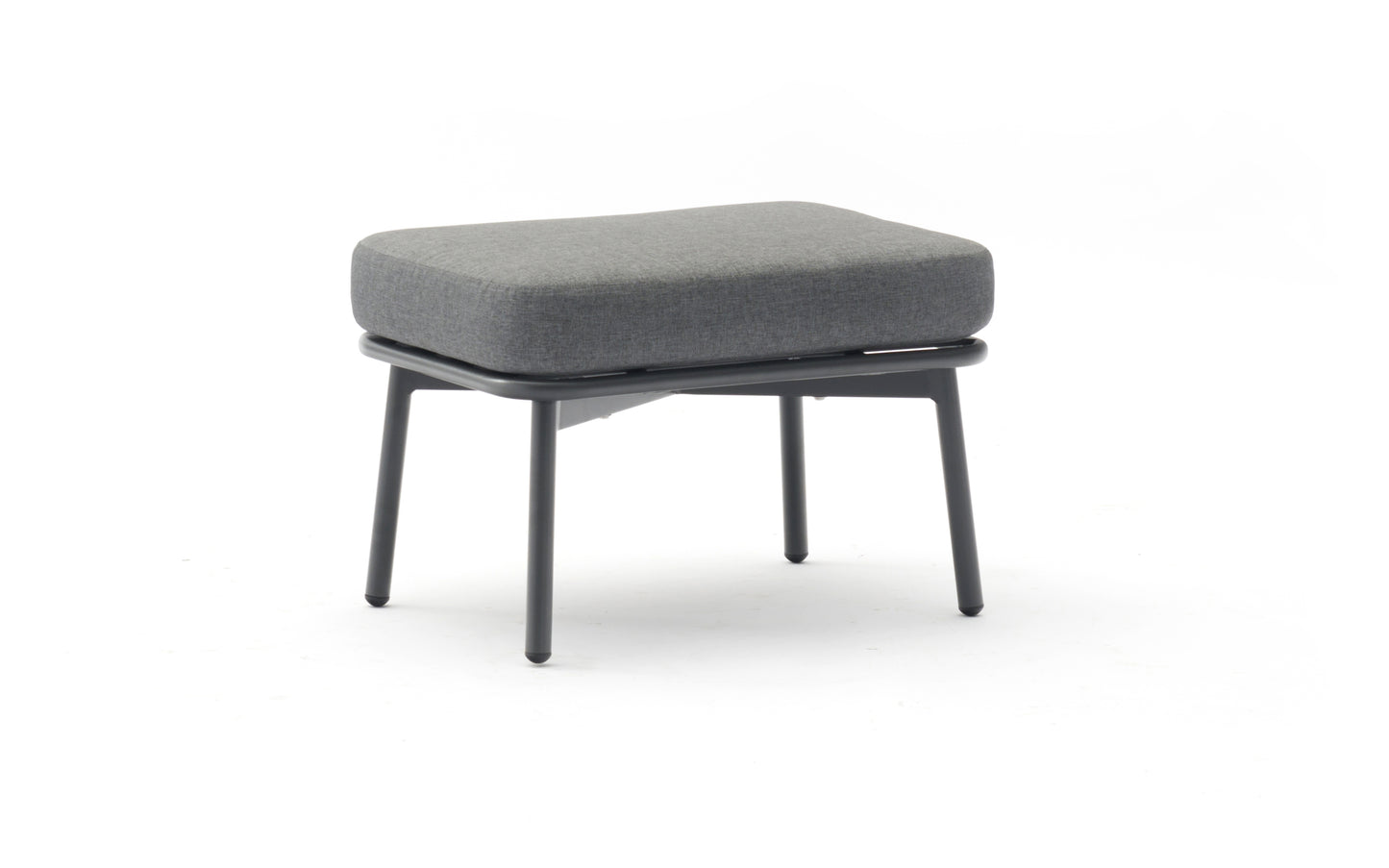 Yarrow Outdoor Chair And Ottoman - Grey
