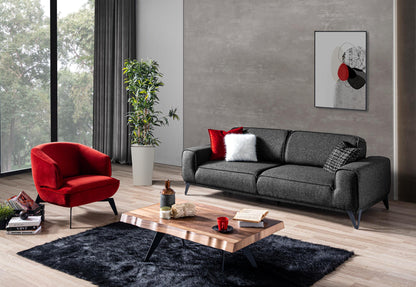 Mersin Accent Chair - Red