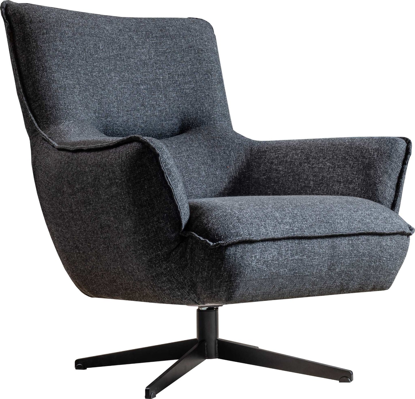 Fatsa Swivel Accent Chair - Dark Grey