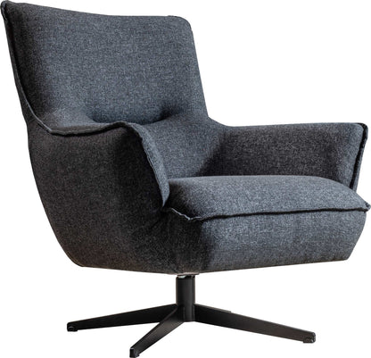Fatsa Swivel Accent Chair - Dark Grey