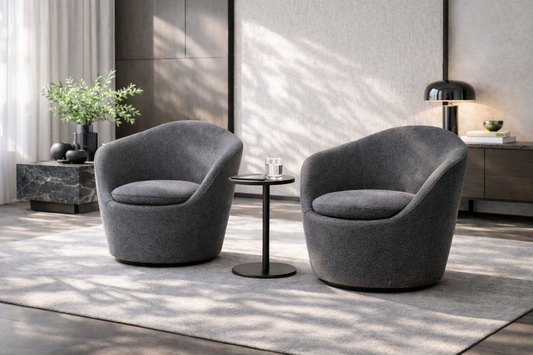 Stone Accent Chair - Dark Grey
