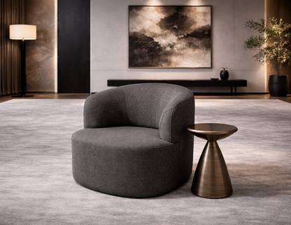Denn Accent Chair - Dark Grey