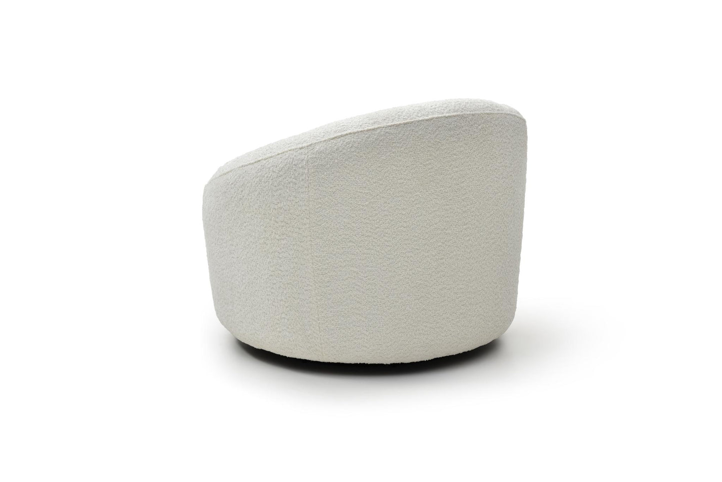 Perla Swivel Accent Chair - White