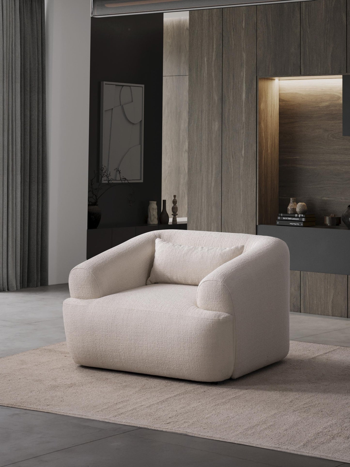 Larissa Accent Chair - White