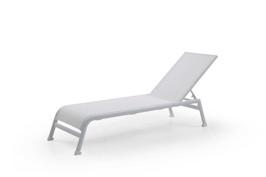 Sunset Outdoor Chaise - White