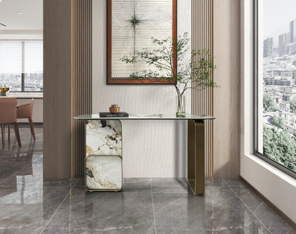 Kora Console - White/Black/Gold