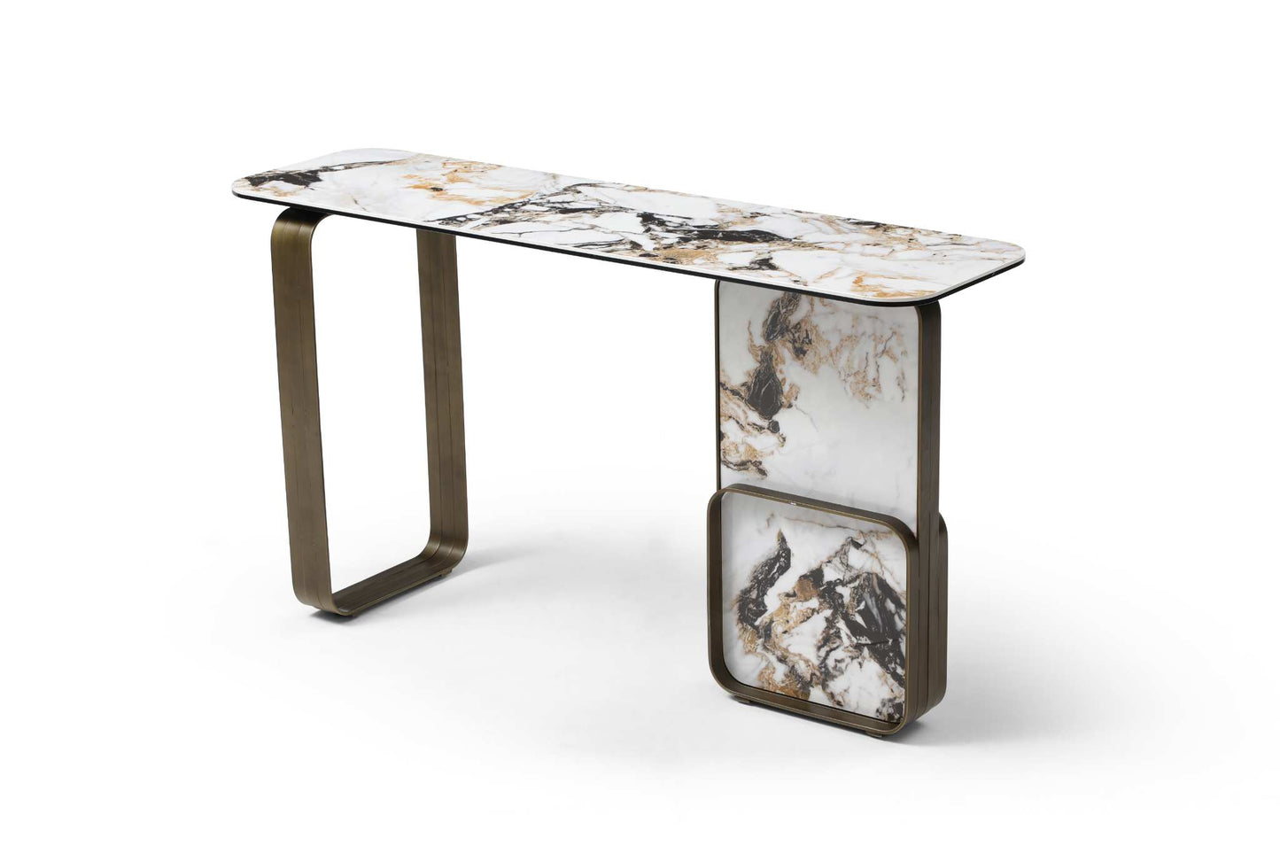Kora Console - White/Black/Gold