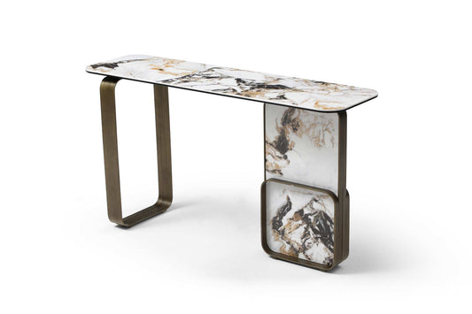 Kora Console - White/Black/Gold