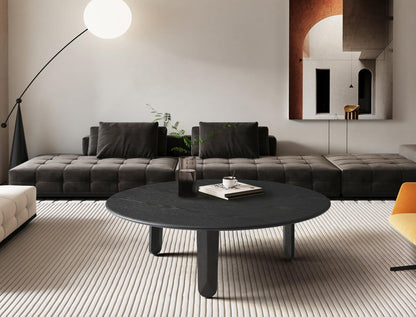 Luna Dark Grey Ceramic Coffee Table