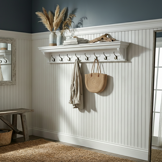 Halifax 8 Hook Coat Rack 130Cm