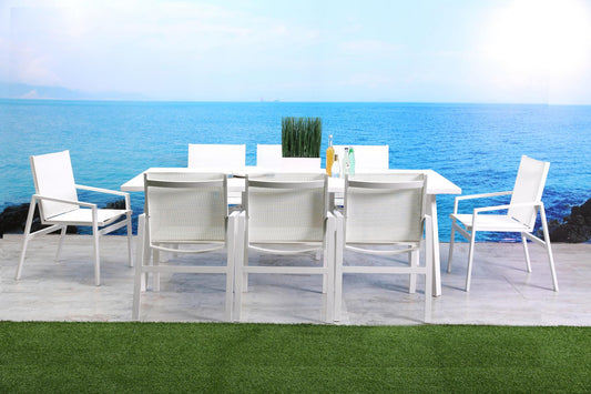 Rio Outdoor Dining Armchair - White