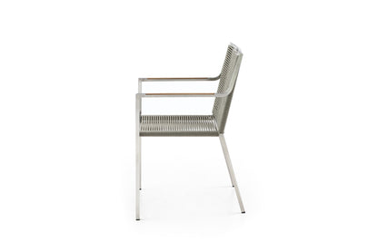 Rhea Outdoor Dining Armchair - Light Brown