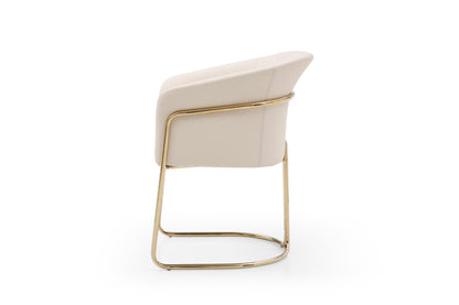 Jolie Beige Eco-Leather Dining Armchair