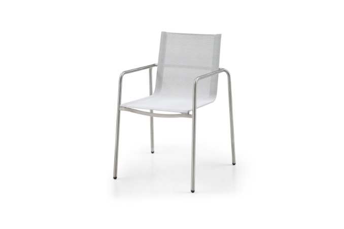 Paola Outdoor Dining Armchair - Light Grey