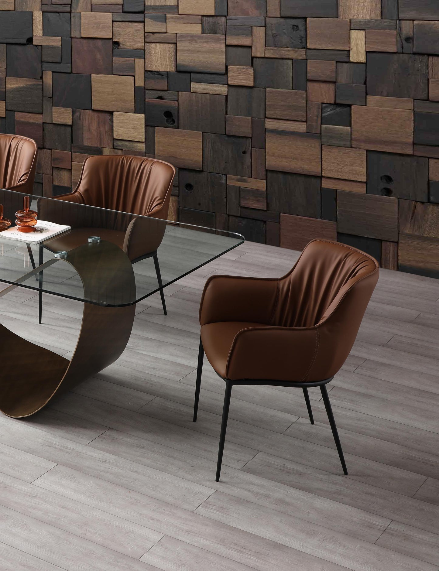 Tiffany Dining Armchair - Brown